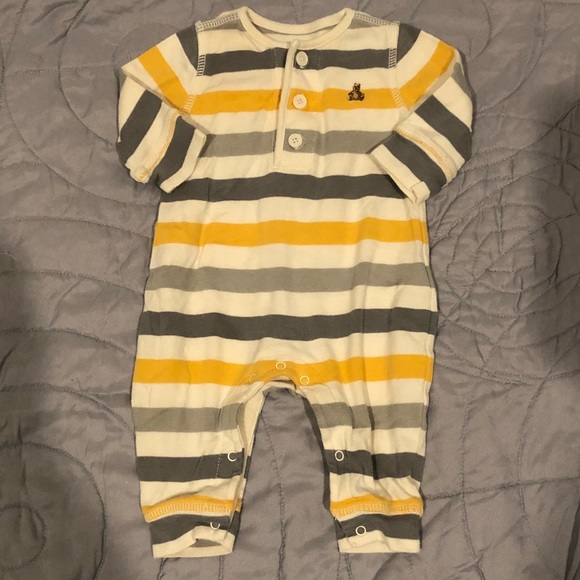 Baby Gap Cotton Striped Playsuit - Sz 0-3mo - Picture 1 of 3